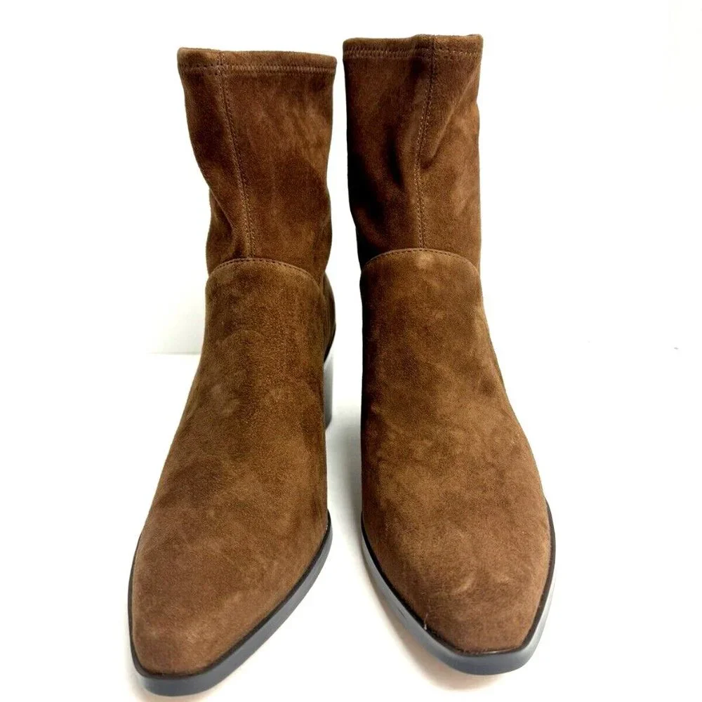 Naturalizer Womens Berkley2 Boot Chestnut Suede Size 7 Wide